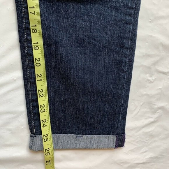 NYDJ Jeans Lift Tuck Technology Womens 6 Rolled Cuffed Hem Dark Blue Denim NEW‎ - Picture 11 of 12